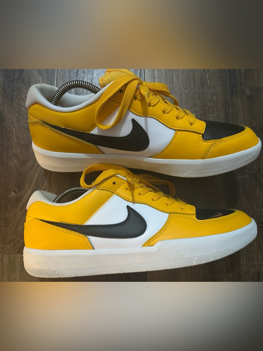 Nike SB Force 58 Premium Laser Orange Gold BlackWhite Men’s Size 10.5 DH7505-700